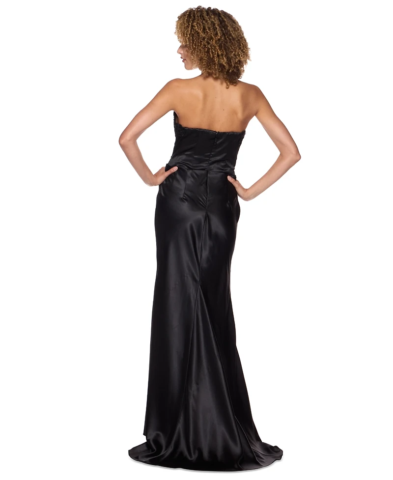 Alex & Sophia Juniors Satin Dress