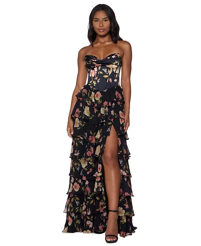 Alex & Sophia Juniors Sweetheart-Neck Dress