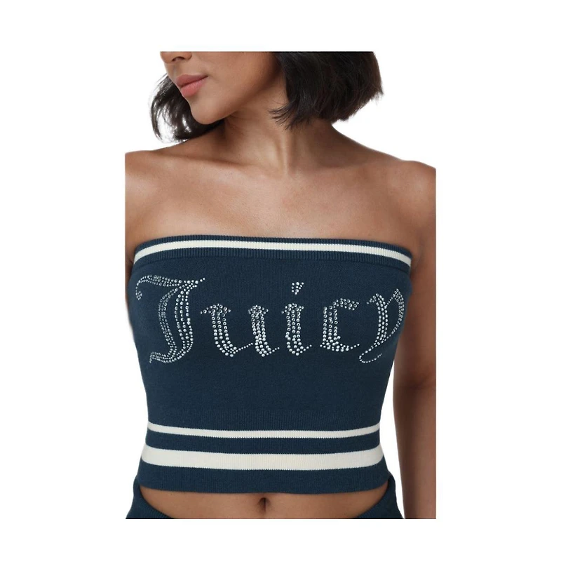 Juicy Couture Women's Strapless Fleece Tube Top