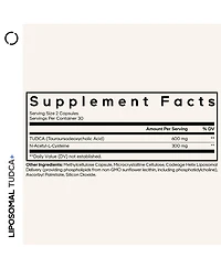 Codeage Liposomal Tudca Plus 600 Milligram, Nac N-Acetyl-l-Cysteine, Liposomal Delivery, Non-gmo, 60 Count