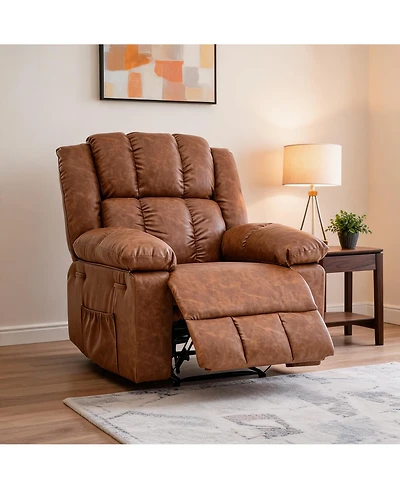 homfan Oversized Recliner Chair for Adult,150degree(s)Recliner Chairs Ergonomic Nursery Chairs, Extra Wide Manual Recliners,