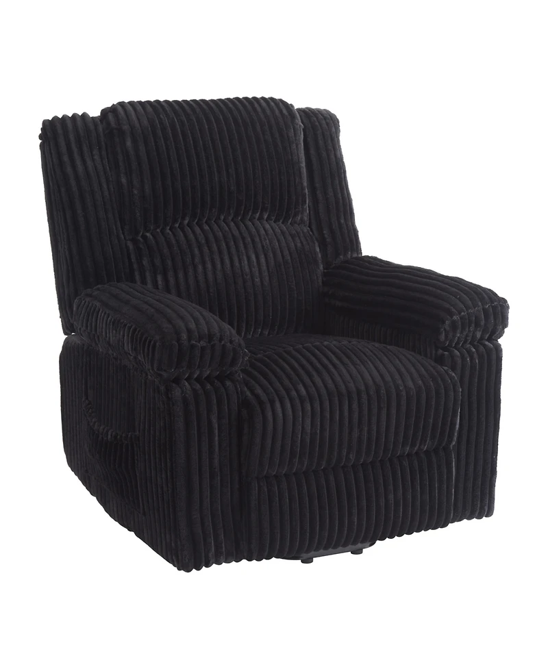 homfan Manual Recliner Chair with Pillow Top Arms, Side Pocket, 330 lb Capacity