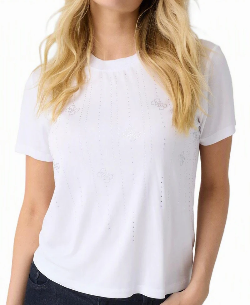 Guess Women's Short-Sleeve Crewneck T-Shirt