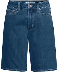 Lands' End Women's Lightweight Denim Mid Rise 10" Shorts