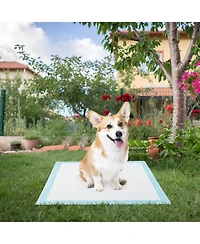 Gymax 30''x 30''(150 Counts) Dog Potty Training Pads Puppy Pads with Quick-Drying
