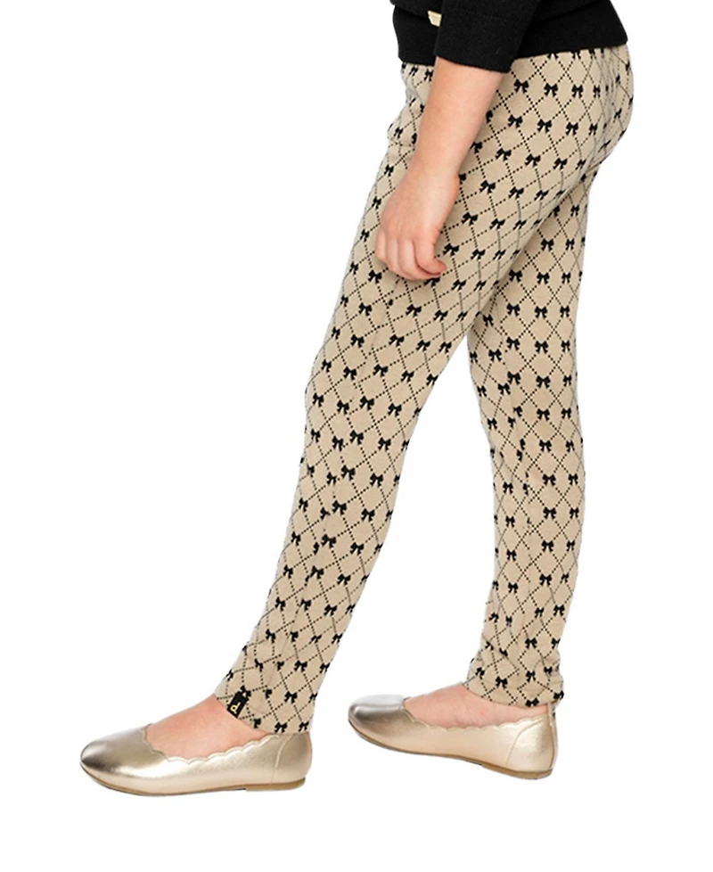 Deux par Toddler Girls (2T - 5T) Bow Tie Print Pants