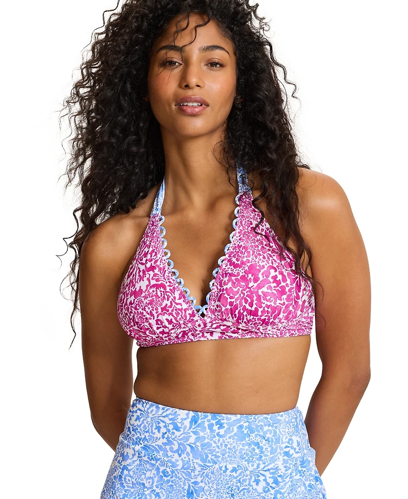 Tommy Bahama Women's Reversible V-Neck Tie-Back Swim Top