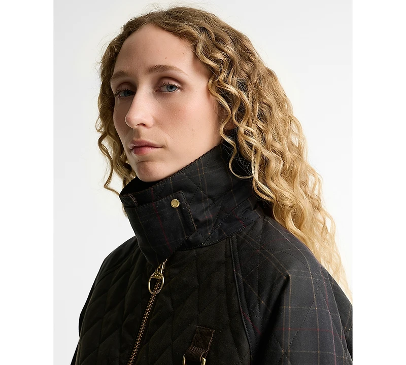Barbour Women's Tartan Icon Wax Quilt Jacket