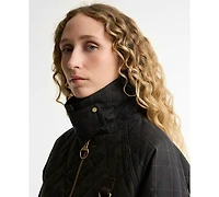 Barbour Women's Tartan Icon Wax Quilt Jacket