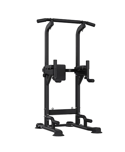 Sevorley Adjustable Power Tower Pull-Up and Dip Station with Back Pad, 330 lb Capacity