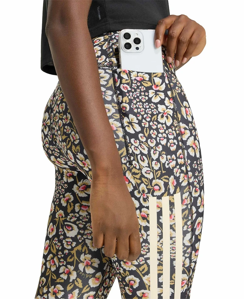 adidas Women's Farm Floral High-Waisted Leggings with Pockets