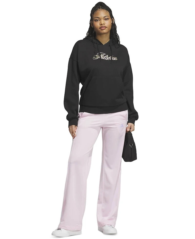 adidas Women's Camo Wordmark Graphic Fleece Hoodie