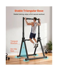 Sevorley Freestanding Foldable Pull-Up and Dip Station, 9-Level Height, 330 lb Capacity
