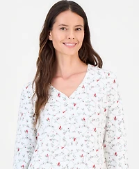 Charter Club Women's 2-Piece Printed Long-Sleeve Packaged Pajama set, Created for Macy's