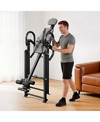 Sevorley Heavy Duty Inversion Table, 300 lb Capacity Foldable Back Stretcher for Spinal Decompression