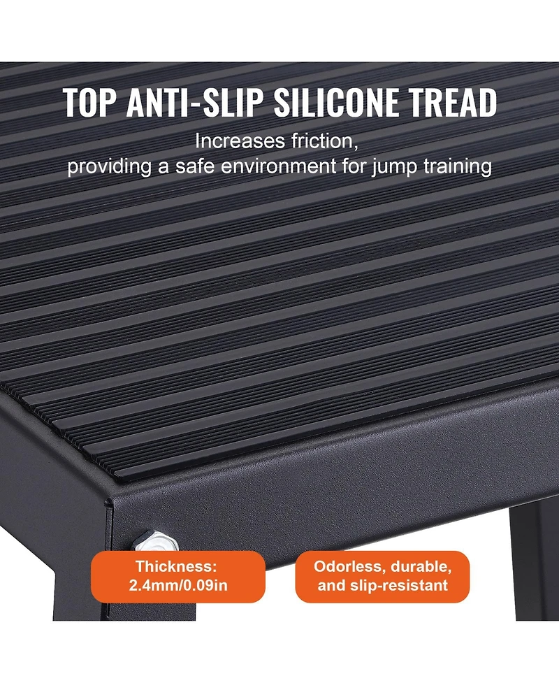 Sevorley Steel Plyo Box Set, 12/18/24 in Plyometric Jump Boxes for Home Gym Training