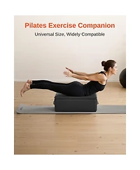 Sevorley Pilates Reformer Sitting Box, 25x17x9 in Padded Exercise Box for Strength and Balance