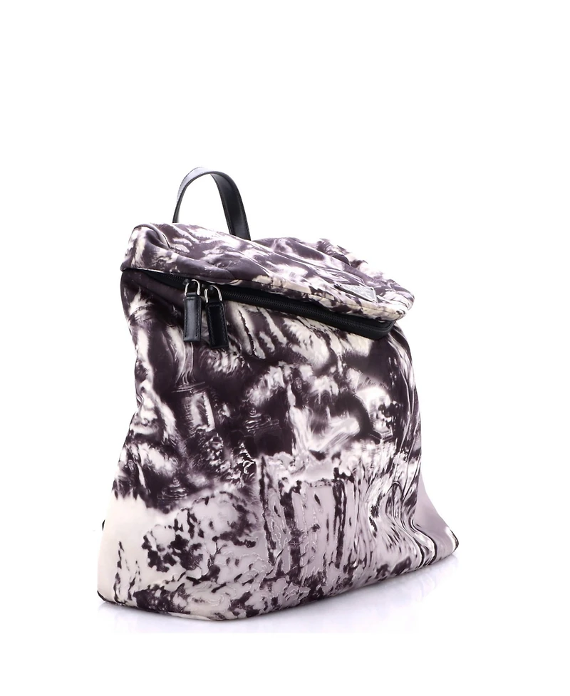 Pre-Owned Prada Signaux Backpack Printed Nylon