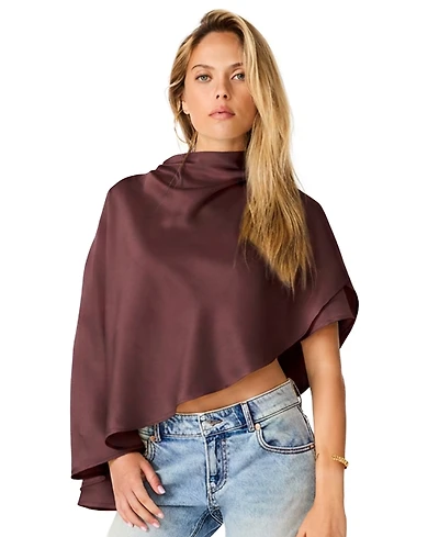 Steve Madden Women's Valery Cape-Sleeve Top