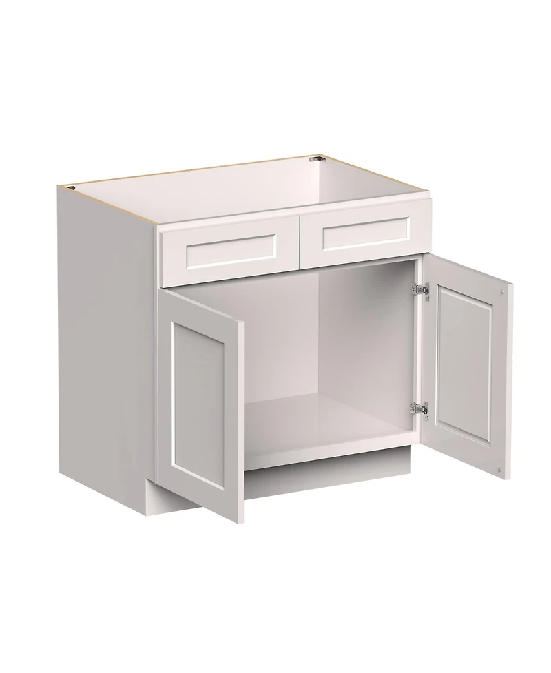 Boyel Living 36" Sink Base Cabinet Kitchen Cabinet with Solid Wood Frame, Soft-Close Hardware, Low-voc, Uv Finish