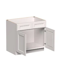 Boyel Living 36" Sink Base Cabinet Kitchen Cabinet with Solid Wood Frame, Soft-Close Hardware, Low-voc, Uv Finish
