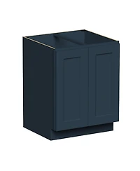 Boyel Living 27 Inch Wide Full Height Door Base Cabinet, Ready to Assemble Kitchen Cabinet with Solid Wood Frame, Soft-Close Slides and Hinges