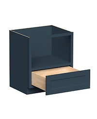 Boyel Living 30 Inch Base Microwave Cabinet, Kitchen Cabinet with Solid Wood Frame, Soft-Close Hardware