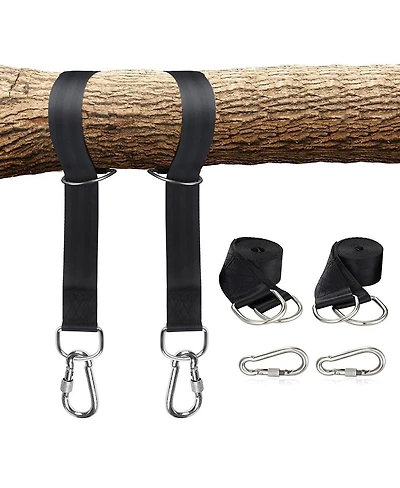 Piscifun Heavy Duty Tree Swing Straps 2 Pack With Carabiners Carry Bag For Outdoor Hammock Yoga