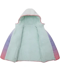 Rokka&Rolla Little and Big Girls' Reversible Fleece Jacket