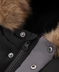 Rokka&Rolla Toddler Boys Fleece Lined Puffer Jacket Coat 2T-5T