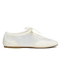 Vivaia Women's Ciara Square-Toe Organza Sneakerinas