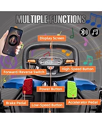 homfan 24V Kids Ride-On Car, Dual 120W Motors, High/Low Speed Modes, 54"L x 31"W x 22"H, 140 lb Capacity, Ages 6+