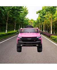 homfan 12v Chevrolet Licensed Ride-On Truck with Remote Control, Battery Powered, 66 lbs Capacity, Ages 3-8
