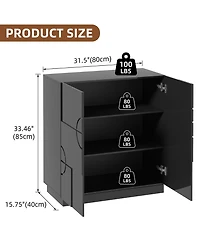 Vlsrka 31.5" Accent Cabinet with Adjustable Shelves