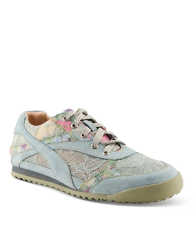 L'Artiste Women's Wavehello Fashion Sneaker with Cushioned Insole