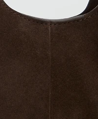 Mango Women's Small Split-Leather Bag