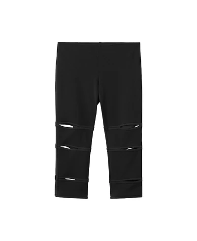 Mango Women's High-Rise Cutout Capri Pants