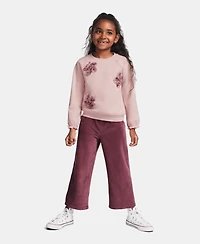 Kids Headquarters Toddler Girls' 2T-4T Long-Sleeve Top and Pants, 2-Piece Set