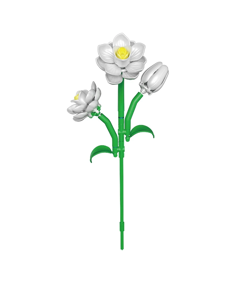 Contixo BK11 Sunflower Bouquet Building Set, 415-Piece Yellow Floral Brick Kit with Daisies, Daffodils & Adjustable Stems, Creative Home Decor Gift