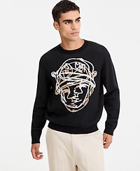 Mode of One Women's Fireside Long-Sleeve Striped Relaxed-Fit Sweater, Macy's Exclusive