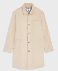 Mode of One Men's Relaxed-Fit Cotton-Twill Overcoat, Macy's Exclusive