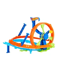 Hot Wheels 1:64 Scale Rapid Launch & Loop Crash & Track Set Playset