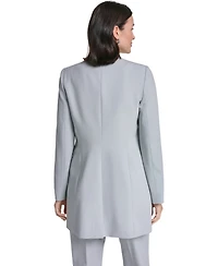 Calvin Klein Women's Collarless Open-Front Long Topper Jacket