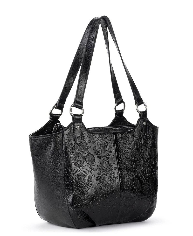 The Sak Bolinas Leather Extra-Large Satchel Handbag