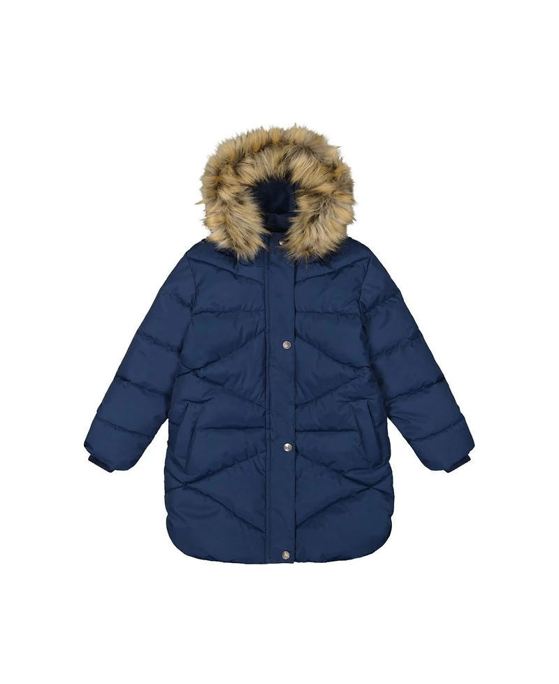 Deux par Deux Little and Big Girl (6 - 14) Long Winter Puffer Coat