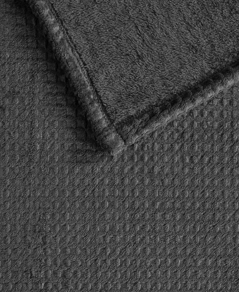 Premier Comfort Cozy Waffle Plush Blanket