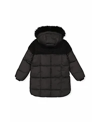 Deux par Deux Little and Big Girl ( size 6 to 14 ) Long Winter Puffer Coat