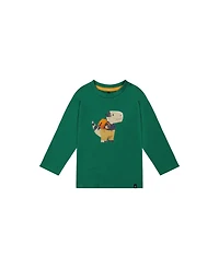Deux par Deux Little and Big Boy 6-8 Long Sleeve Organic Cotton T-Shirt