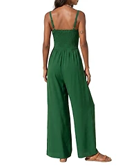 Cupshe Women's Wildflower Way Sleeveless Wide-Leg Jumpsuit