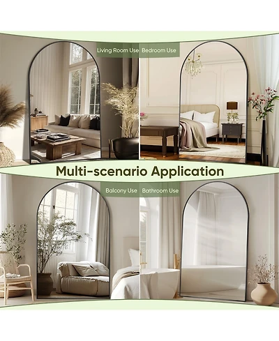 Antok Full Length Mirror, 72"x44" Floor Mirror for Bedroom, Hanging Mounted for Living Room Cloakroom
